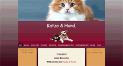 Desktop Screenshot of katze-und-hund.com