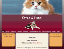 Tablet Screenshot of katze-und-hund.com